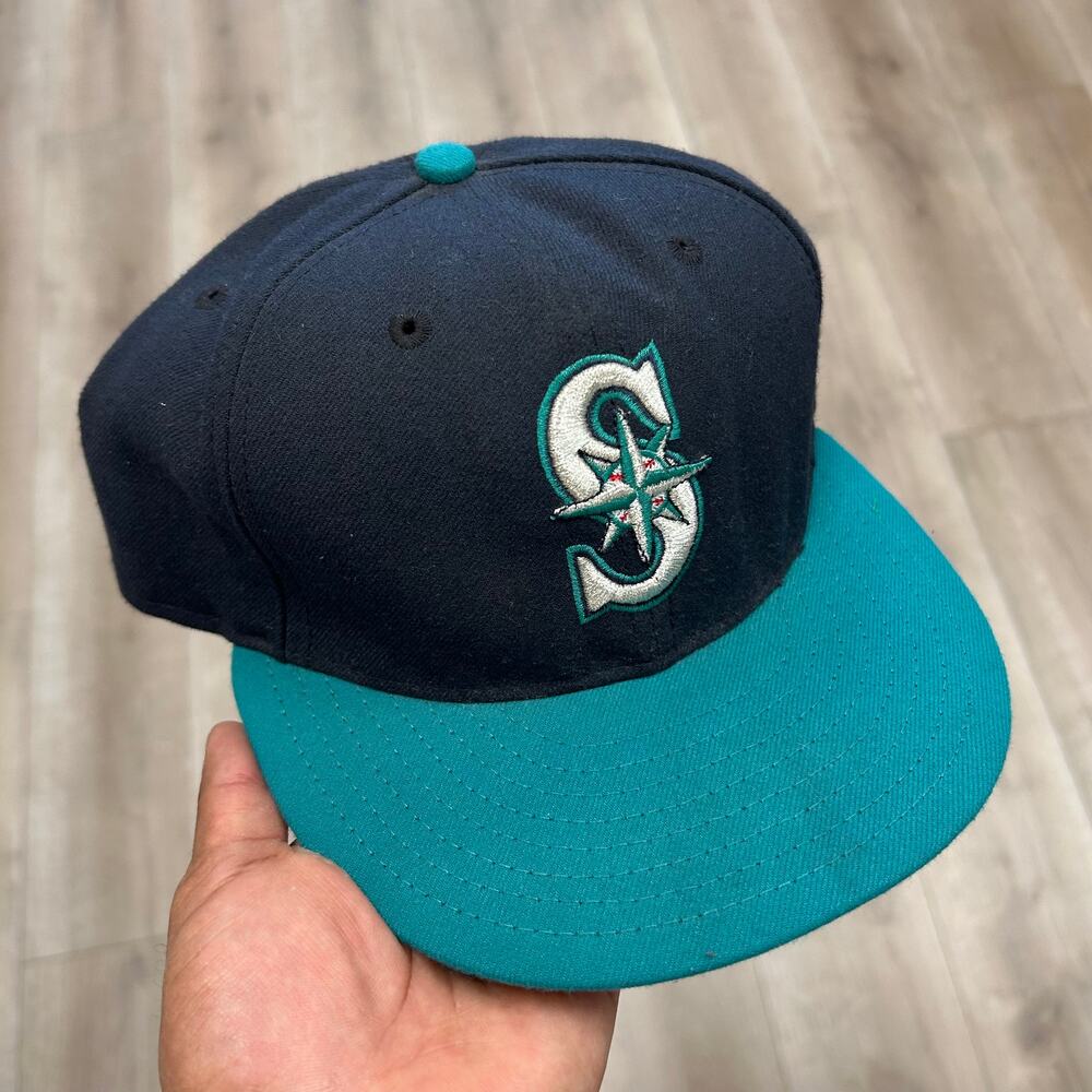 New Era Seattle Mariners 59Fifty fitted cap Hat size 7 1/4 B25